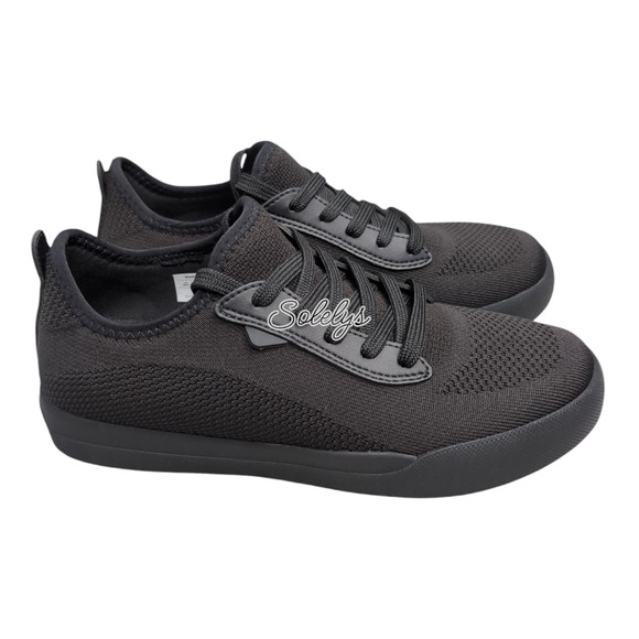 Vessi Weekend Mens 7 Womens 8 Space Black Waterproof Dyma-Tex Knit Sneaker - Picture 4 of 13